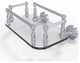 Waverly Place Wall-Mount Glass Guest Towel Tray, Satin Chrome