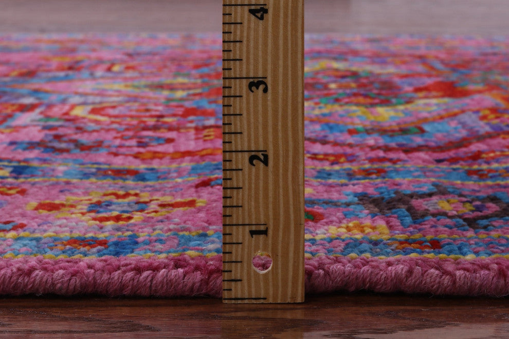 4' 1" X 6' 2" Handmade Heriz Serapi Wool Rug - Q13709
