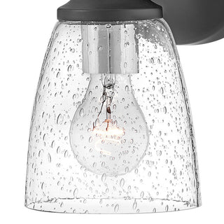 Hinkley Easton 6" Single Light Bath Vanity Fixture, Black + Chrome