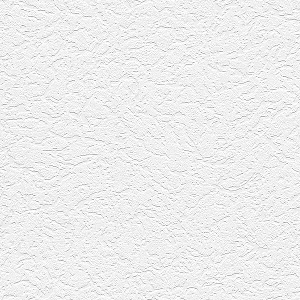 Architectural, Texture Geometric Paintable Pre-Pasted White Wallpaper Sample