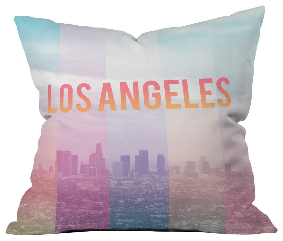Catherine Mcdonald Los Angeles Outdoor Throw Pillow