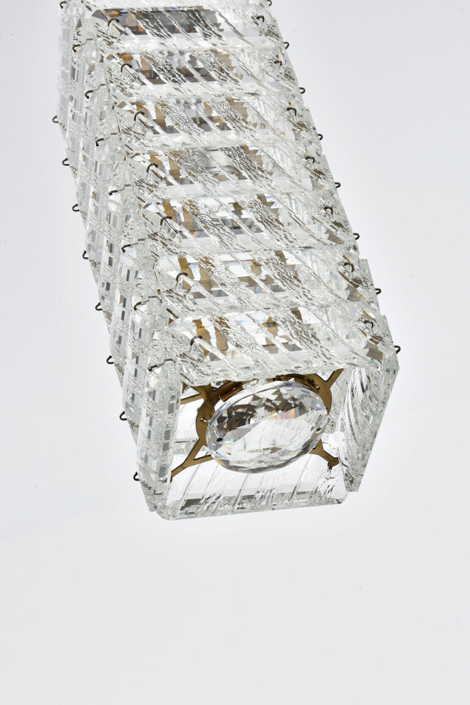 Home Living 24" LED Pendant, Satin Gold