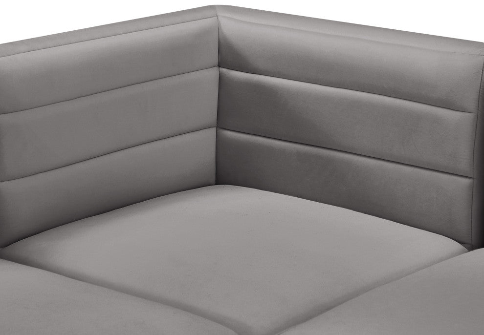 Quincy Modular Component, Gray, Armless Chair