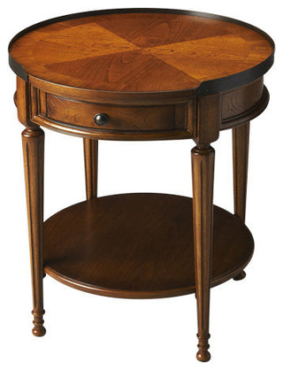 Butler Sampson Olive Ash Burl Accent Table