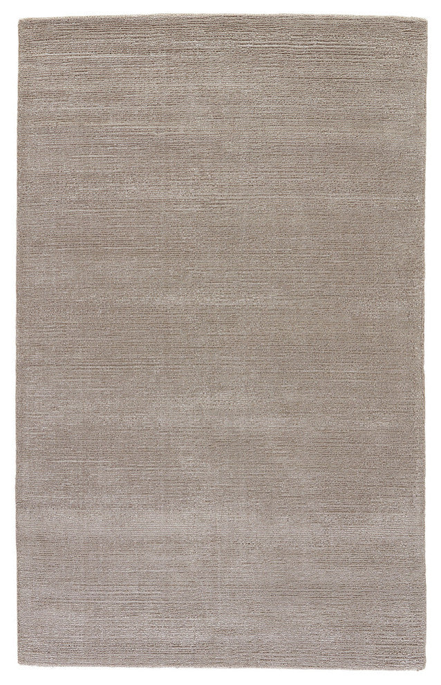 Jaipur Living Kelle Handmade Solid Gray/Silver Area Rug, 9'x13'