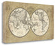 "French World Map" By Sue Schlabach, Giclee Print on Gallery Wrap Canvas
