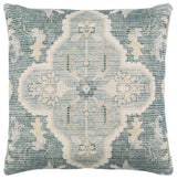 Surya Samsun Pillow Shell With Down Insert 22"H X 22"W - Cream, Teal