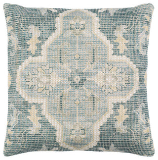 Surya Samsun Pillow Shell With Down Insert 22"H X 22"W - Cream, Teal