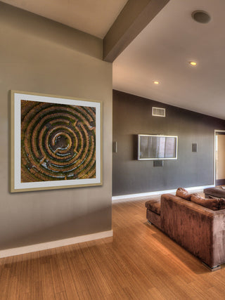 "Crop Circle" Framed Print by Karolis Janulis