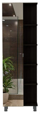 Mirror Linen Cabinet Reno, Bathroom, Black