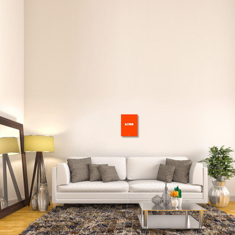 "LOVE Orange" Poster Fine Art Print