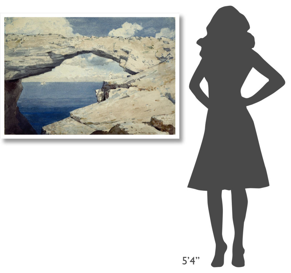 "Glass Windows, Bahamas, ca. 1885" Digital Paper Print by Winslow Homer, 46"x32"