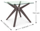 Mid-Century Modern Glass End Table, Gray