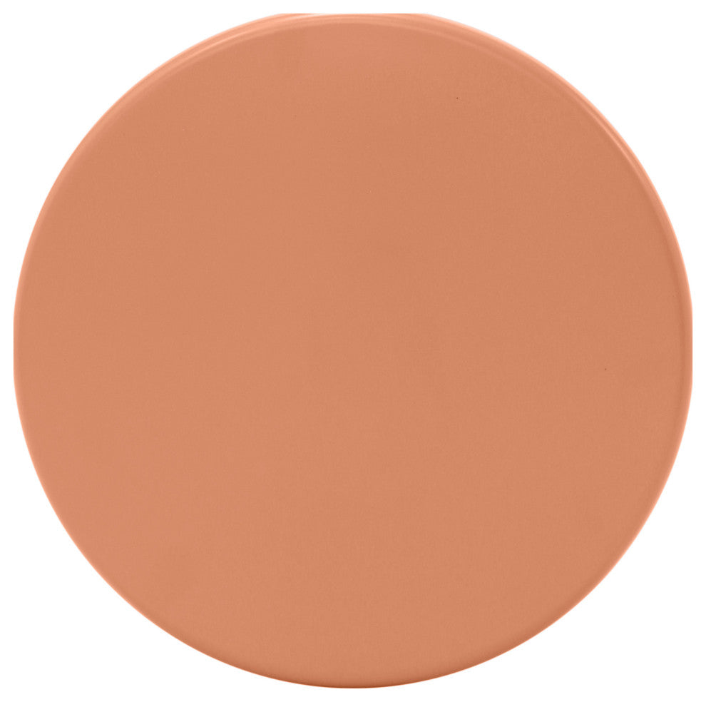 Anika Iron End / Side Table, Salmon