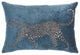 Bold Teal Leopard Lumbar Pillow