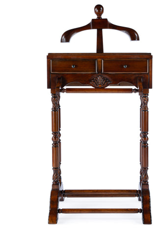 Petrov Clothing Valet Stand, Antique Cherry