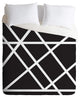 Vy La Black and White Lines Duvet Cover Set, Twin XL