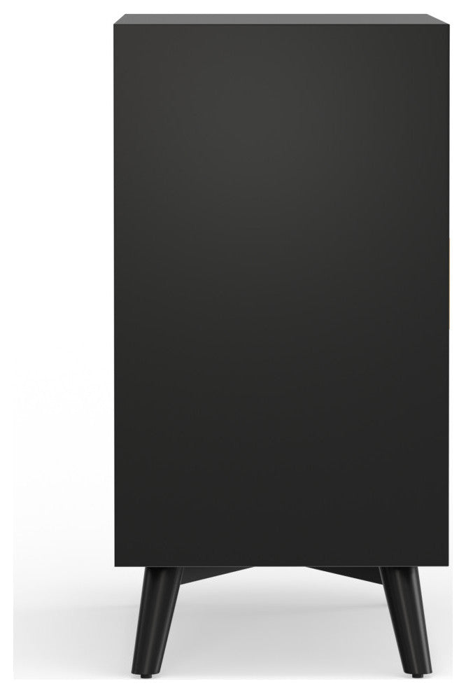 Flynn Small Bar Cabinet, Black