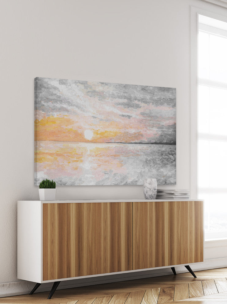 "Dusky Sunset" Painting Print on Wrapped Canvas, 60"x40"