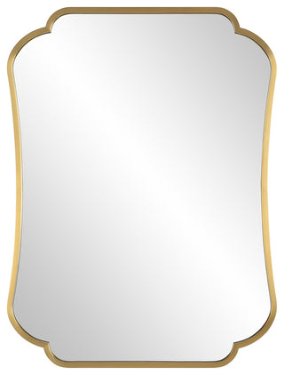 Uttermost 09904 Athena Brushed Brass Mirror