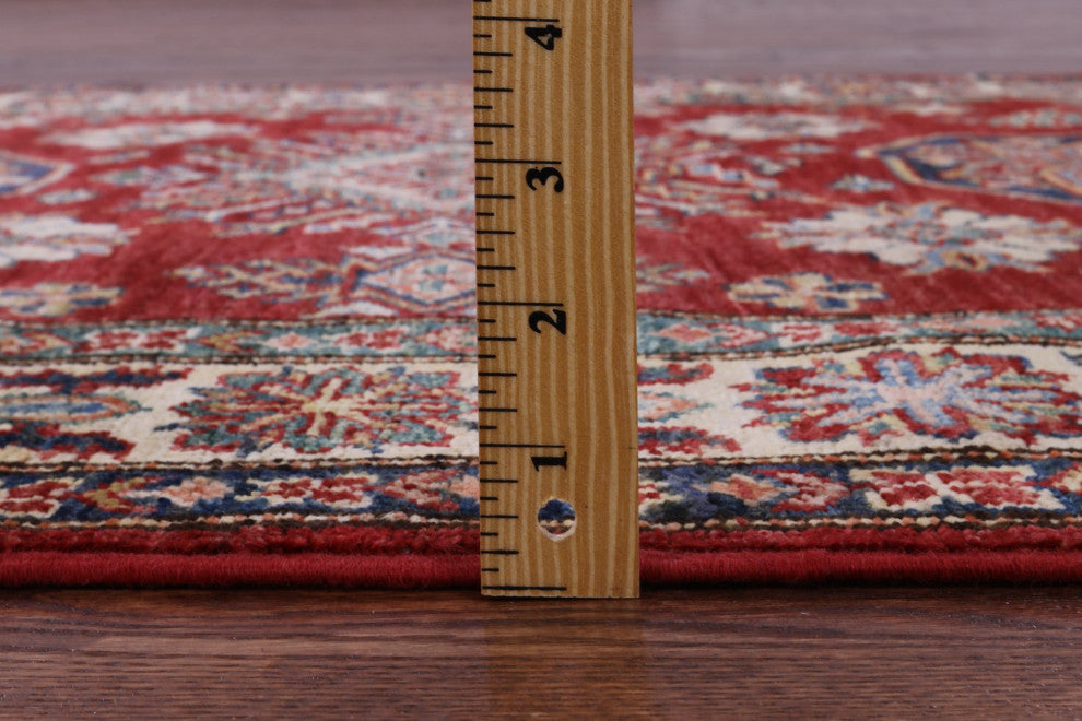 Super Kazak Hand-Knotted Wool Rug 3' 5" X 4' 10" - Q12951