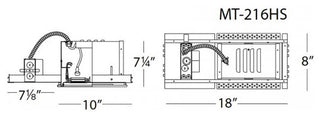 Low Voltage Multiple Two Light Housing, White