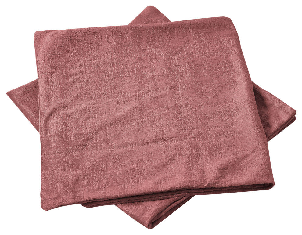 Velvet 2 Piece Lumbar Pillow Cover Set, Withered Rose, 2 Piece, 14"x26"