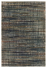 Oriental Weavers Bowen Black/ Navy Abstract Indoor Area Rug 3'10"X5'5"