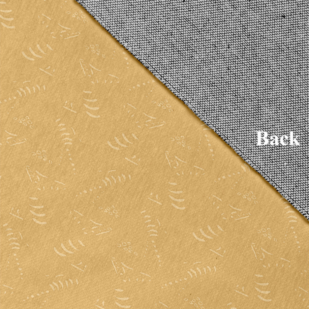 Muted Bongo Rug, Yellow, 5'x7'