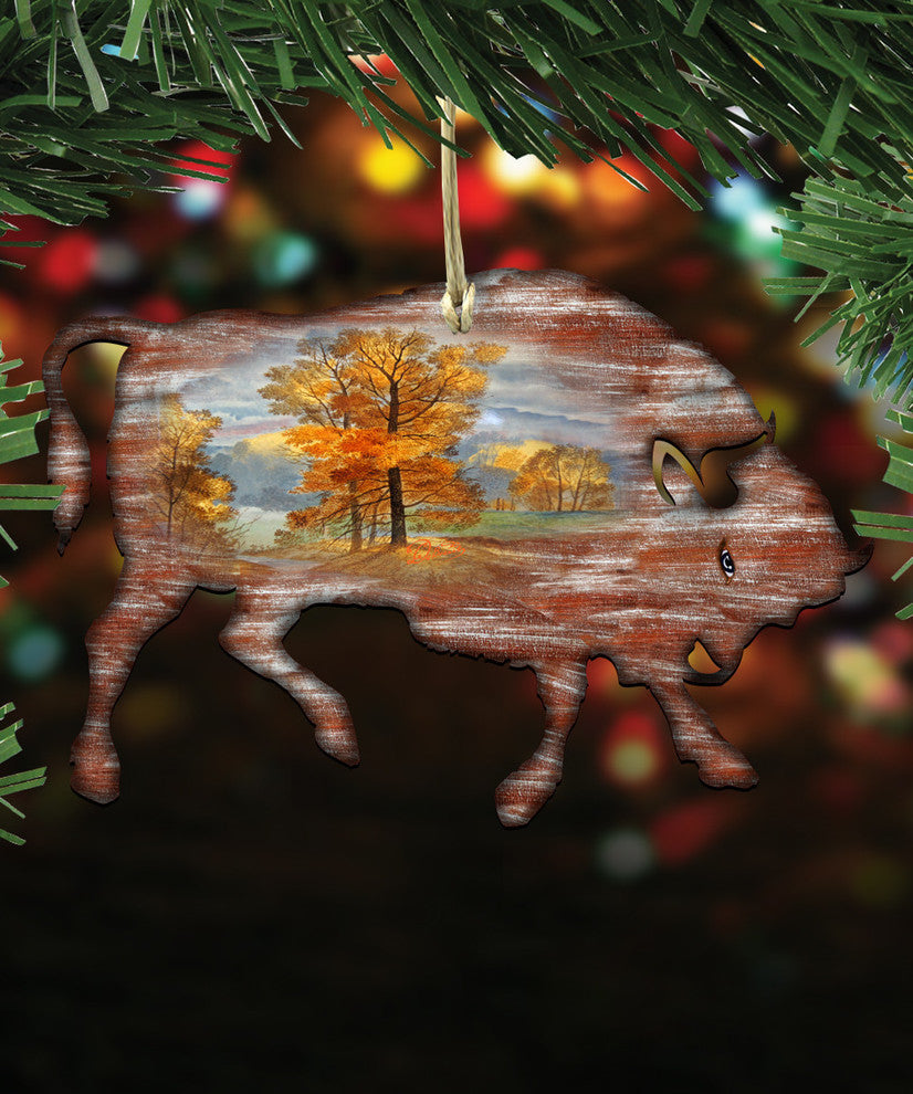 Buffalo Ornament, Set of 3
