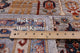 6' Square Persian Ziegler Handmade Wool Rug - Q12885