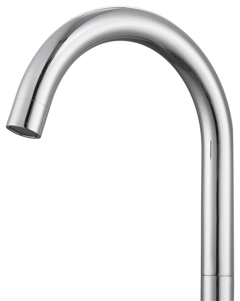 Ava Widespread Cross Handle Bathroom Faucet, Chrome