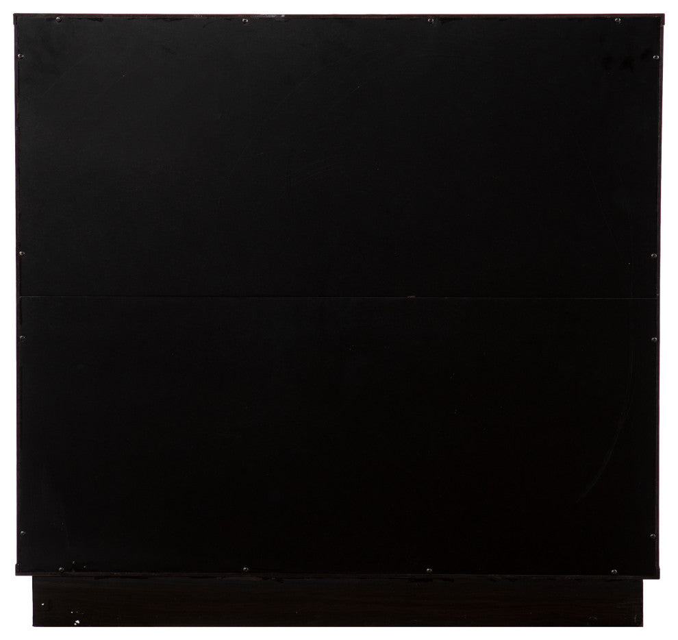 Back view of cabinet on dark background; not a lifestyle or white background.