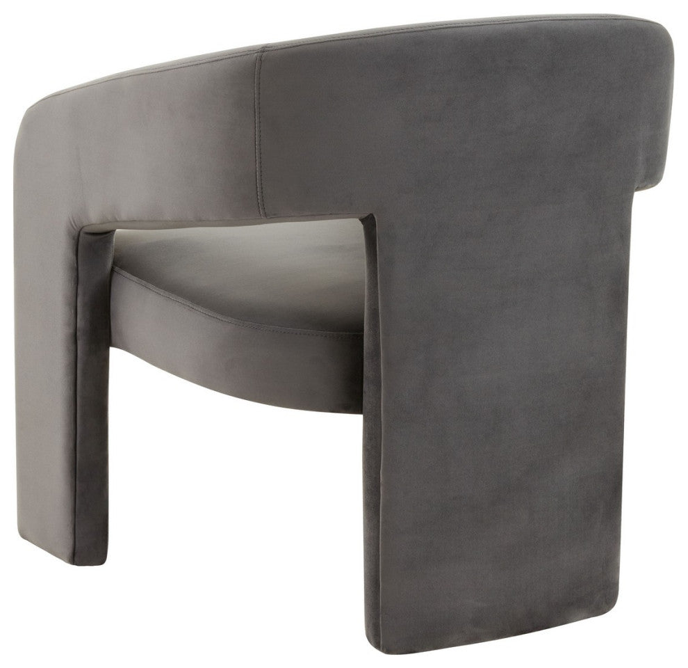 Safavieh Couture Roseanna Modern Accent Chair, Dark Grey