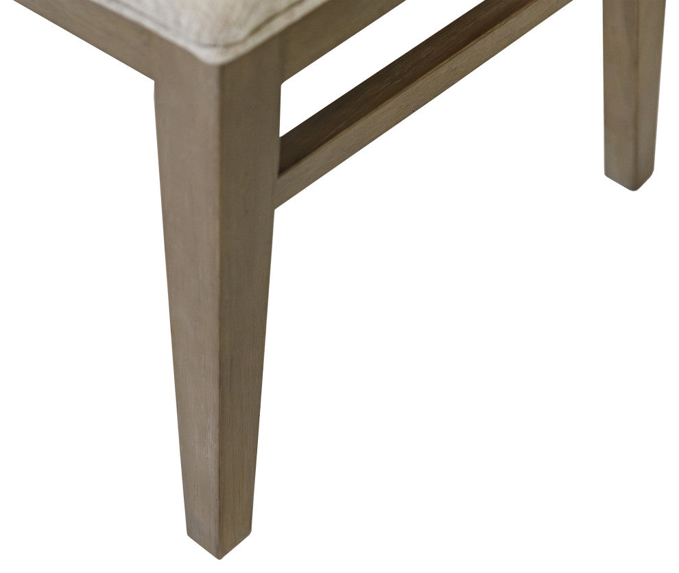 Modern Wood Rectangular Trestle Base Kitchen Table and 8 Chairs, Brown