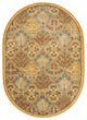 Safavieh Antiquities At613A Rug, Light Blue/Gold, 7'6"x9'6" Oval