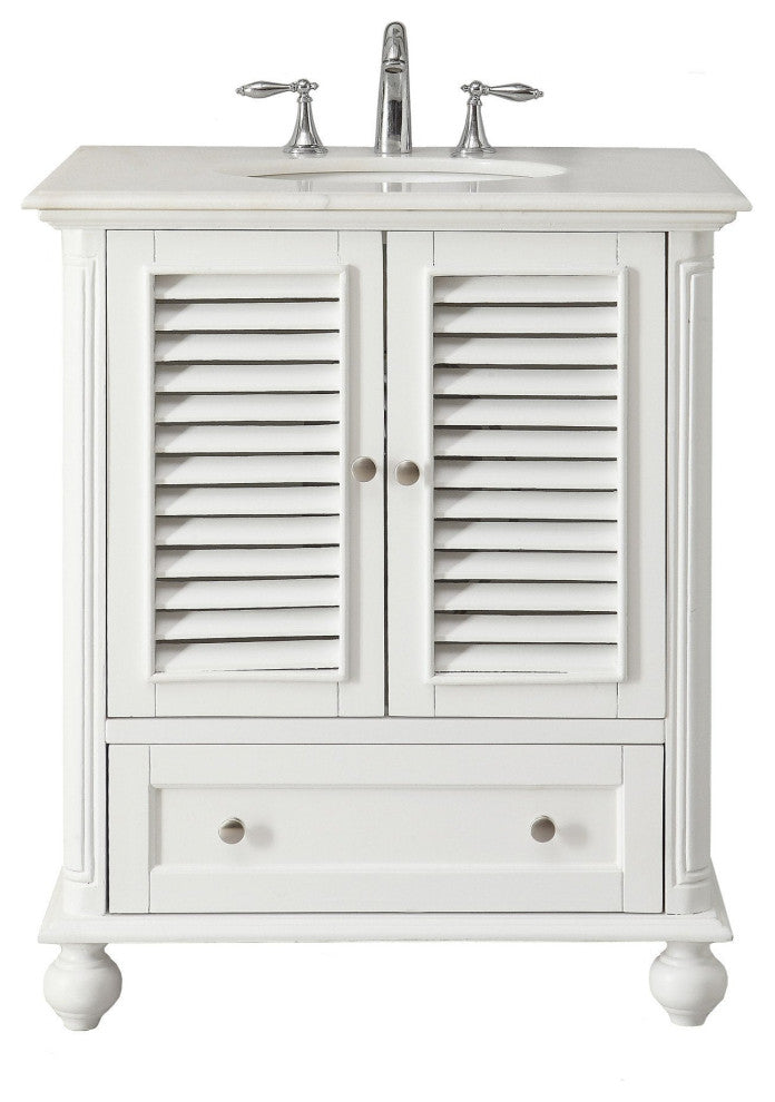 24" Cottage-Style Junior Abbeville Bathroom Sink Vanity