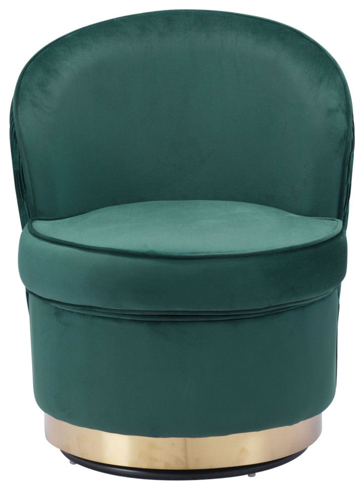 Accent Chair, Steel, Fabric, Green, Gold, Living Lounge Cafe Lobby Hospitality