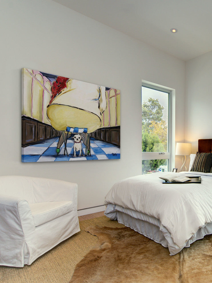 "Precarious" Painting Print on Canvas by Tori Campisi