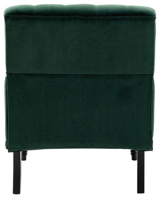 Upholstered Accent Armchair With Nailhead Trim, Green