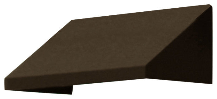 Awntech 5' New Yorker Acrylic Fabric Fixed Awning, Brown