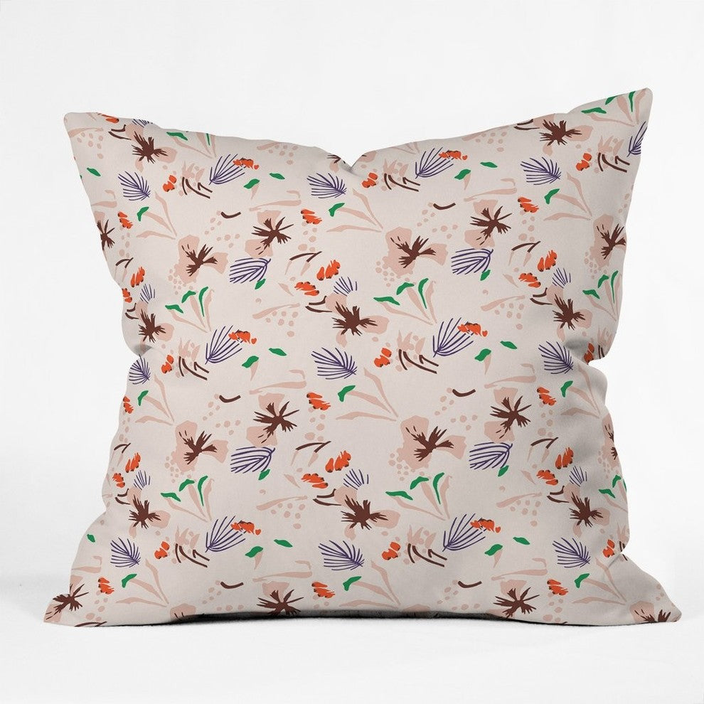 Holli Zollinger Anthology Of Pattern Seville Garden Light Throw Pillow, 26"x26"