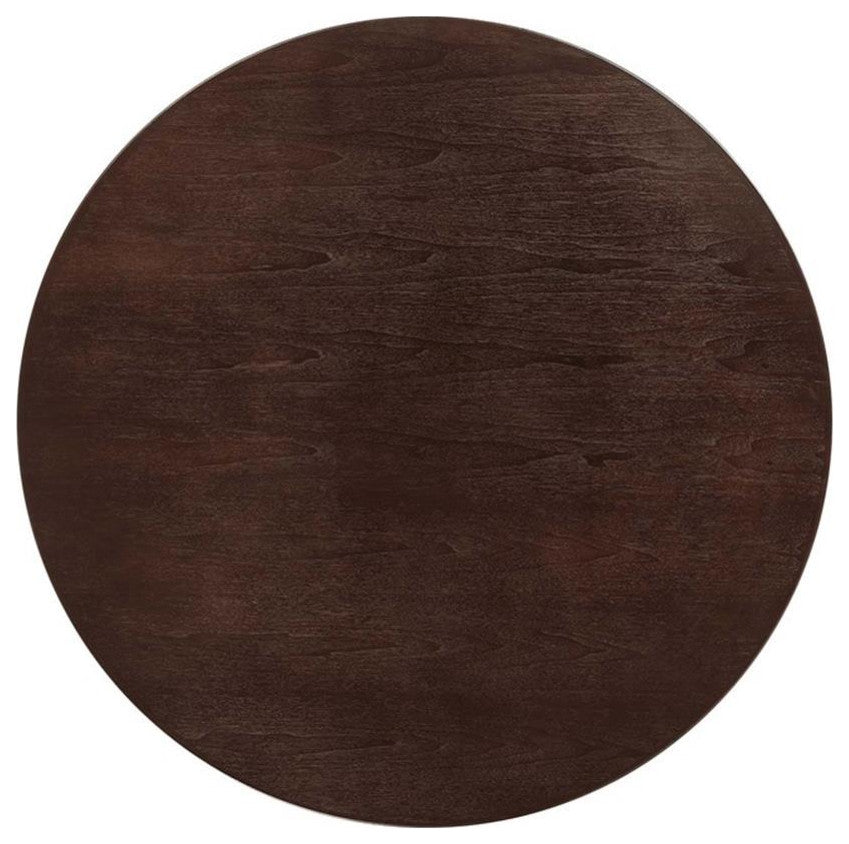 Modway Lippa 47" Wood Dining Table, Black Cherry Walnut