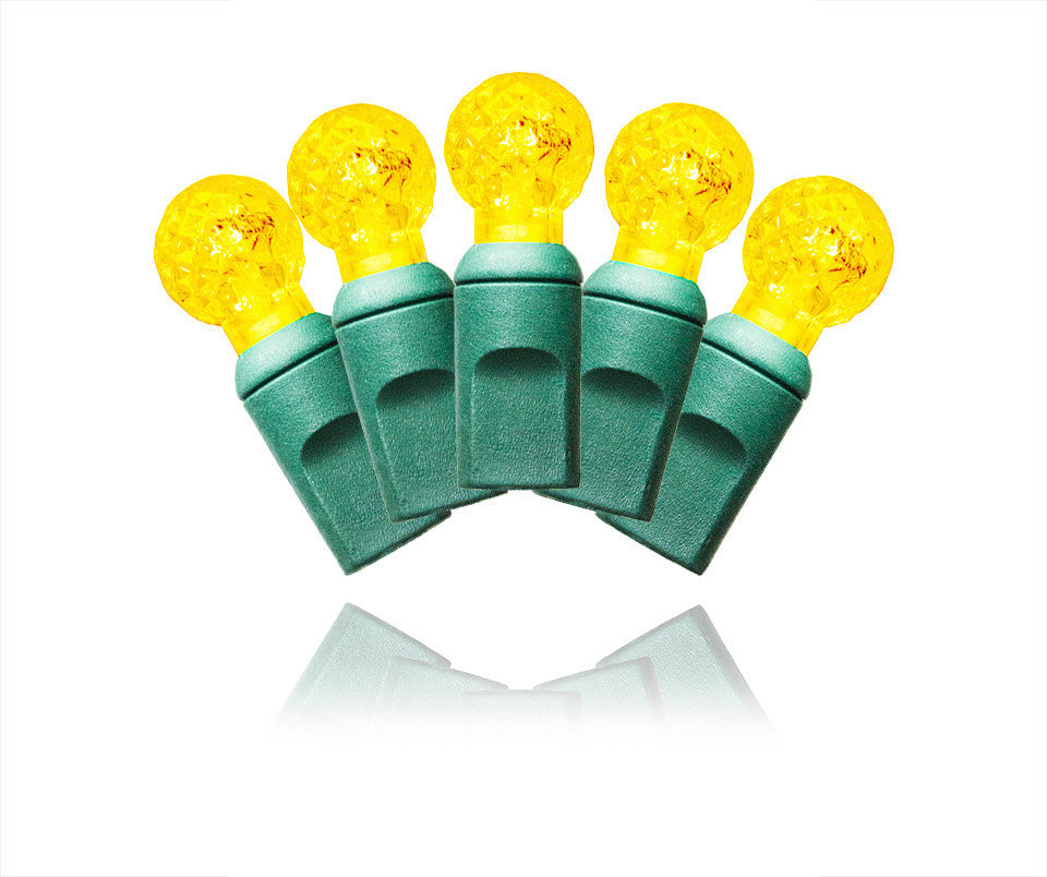 70-Piece G12 Faceted Gold LED Light Set With In-Line Rectifer