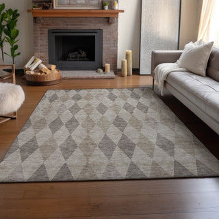 Premium Machine Washable Mayfield AMF561 Beige 5' x 7'6" Rug