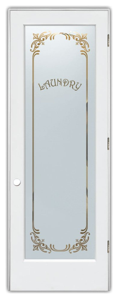 Laundry Door - Lenora Harrington Laundry - Primed - 32" x 80" - Knob on Left...