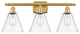 Innovations 516-3W-SG-GBC-82 3 Light Bath Vanity Light, Satin Gold