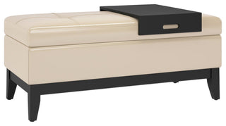 Oregon Storage Ottoman Bench with Tray