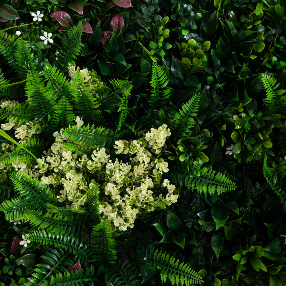 20in. x 20in. UV Resistant Corfu Island Artificial Living Wall Panels Set of 3