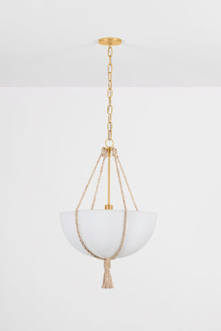 Hudson Valley Lighting Amberley Pendant, Vintage Gold Leaf